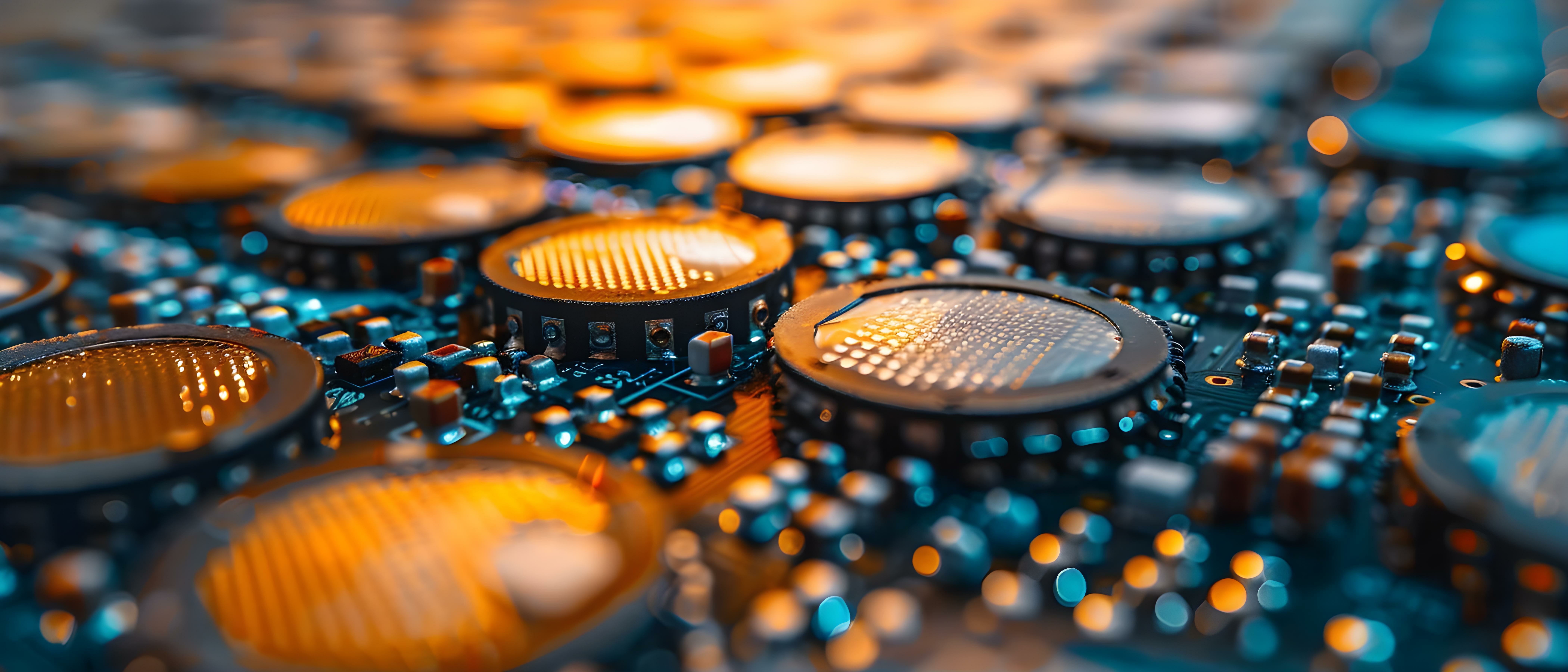 High prices due to semiconductor chip shortage in US computer industry. Concept Semiconductor Chip Shortage, High Prices, US Computer Industry, Supply Chain Issues, Economic Impact